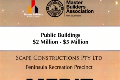 2011 MBA Award - Peninsula - Public Buildings 2M - 5M